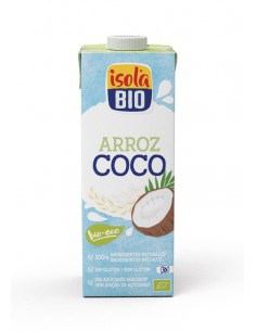 Bebida Vegetal De Arroz Coco Tropical 1Lt 6Ud Isola