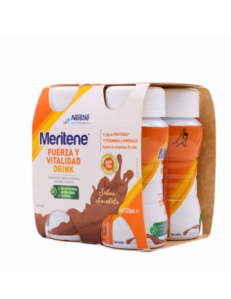 Fuerza y Vitalidad Drink 4 Pack Chocolate 4x125ml. de Meritene