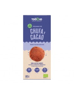 Cookies veganas ecológicas de Chufa y Cacao 140 g de Toobio