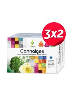 Pack 3x2 Cannalges Envase de 30 cápsulas blandas. de Novadiet