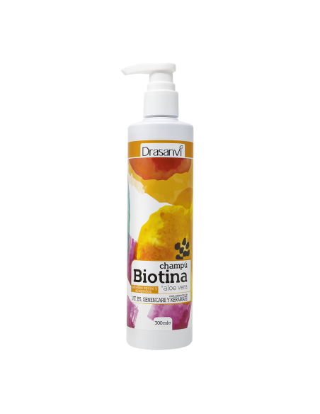 Champu Biotina Y Aloe Vera Cabello Seco Y Apagado 300Ml Bote Drasanvi