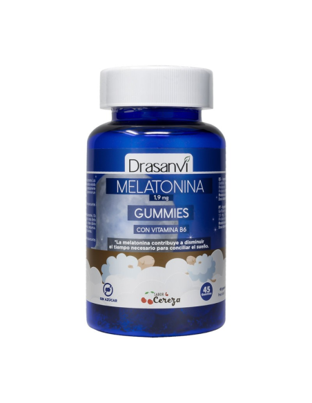 Melatonina 1,9 Mg +Vitamina B6 Cereza 45 Gominolas Drasanvi