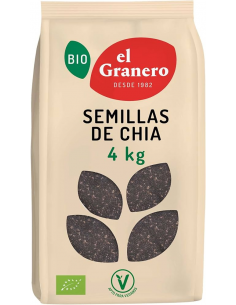 Semillas De Chía Bio, 4 Kg...