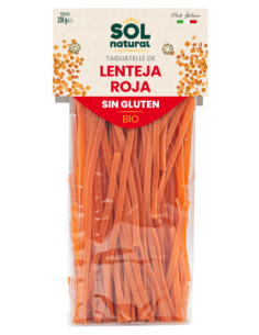 Pack 8 Uds. Tagliatelle De Lenteja Roja Sin Gluten Bio 250 g  de Solnatural