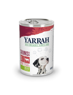 Pack 12 Uds. Lata Con Trozos De Ternera Bio 405 g  de Yarrah