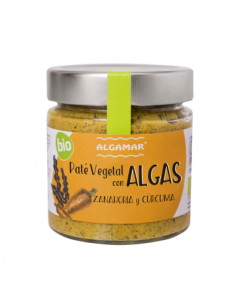 Pack 8 Uds. Paté De Algas Zanahoria Y Cúrcuma Bio 180 g  de Algamar
