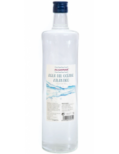 Pack 6 Uds. Agua Del Oceano Atlántico Vidrio 1 L  de Algamar