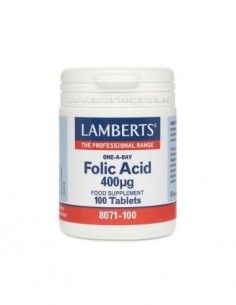 Ãcido FÃ³lico 400 Âµg 100 Tabs de Lamberts
