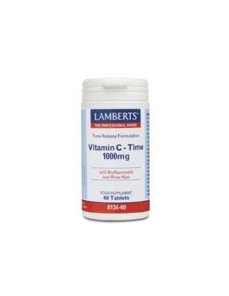 Vitamina C 1000 mg + Bioflavonoides Time Release 60 Tabs de Lamberts