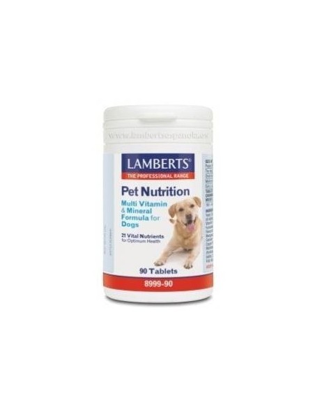 Pet Nutrition. Vitaminas y Minerales para Perros 90 de Lamberts