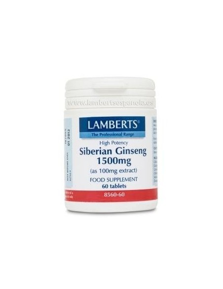 Ginseng Siberiano 1500 mg 60 Tabs de Lamberts