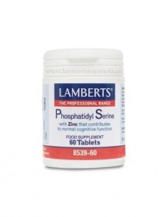Fosfatidil Serina 100 mg con Zinc 5 mg 60 tabletas de Lamberts