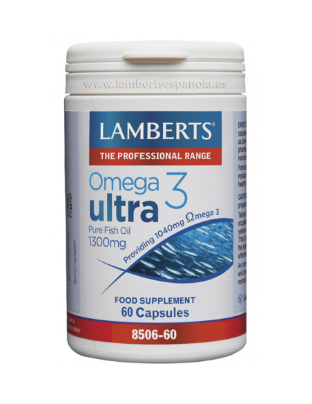 Omega 3 Ultra (Aceite de Pescado puro 1300 mg) 60 de Lamberts