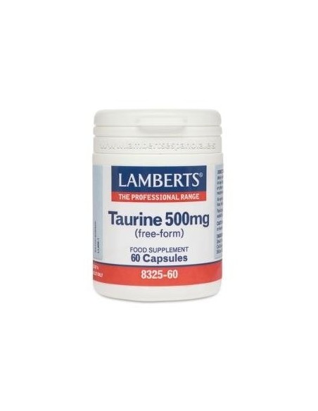 Taurina 500 mg 60 Caps de Lamberts