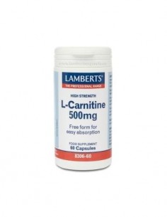 L-Carnitina 500 mg 60 Caps de Lamberts