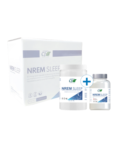 Nrem Sleep Pack (60 Capsulas + 186Gr. en Polvo) de Cfn