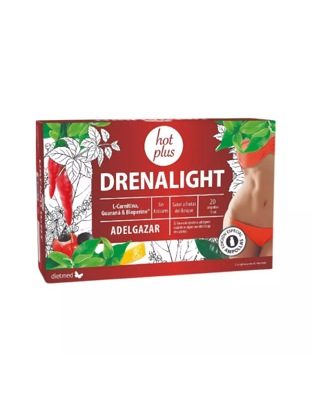 Drenalight Hot Plus 20 Ampollas | Control Natural de Peso