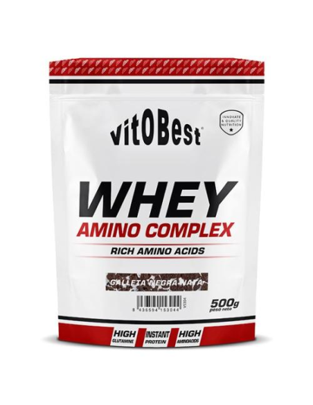 Whey Amino 500 Gr Galleta Negra Con Nata de Vit.O.Best