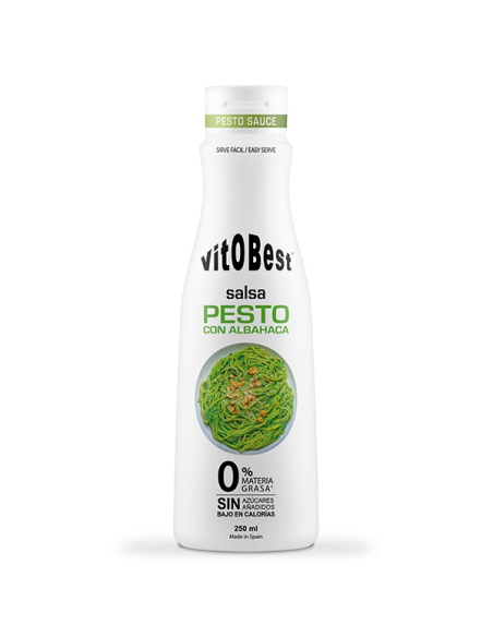 Salsa Pesto con Albahaca Vit.O.Best 250 ml  Sabor Natural