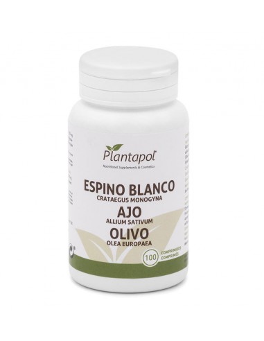 Espino Blanco Ajo Olivo 550 Mg 100 Comp De Planta Pol