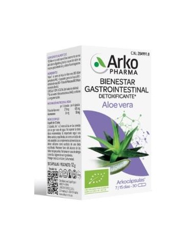 Arkocapsulas Aloe Vera Bio 30 Caps de Arkopharma
