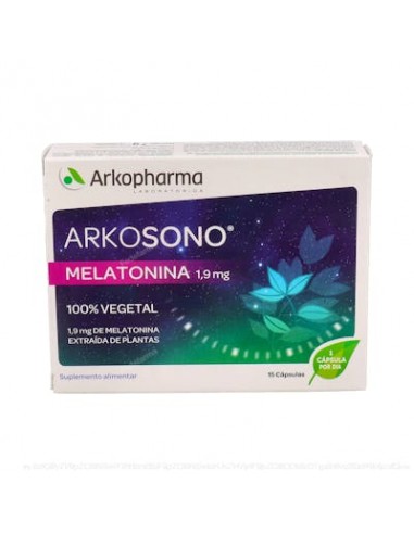 Arkosueño Melatonina 100% Vegetal 15 Caps de Arkopharma