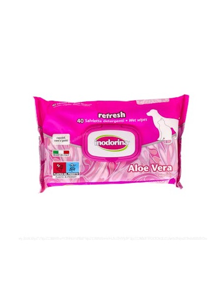 Inodorina Toallitas Refresh Aloe Vera 40Uds Vet de Cominter Vet
