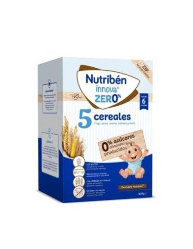 Nutriben  Papilla Innova 5 Cereales 0% 500G de Nutriben
