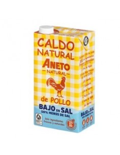 Caldo De Pollo Bajo En Sal 1L. de Aneto