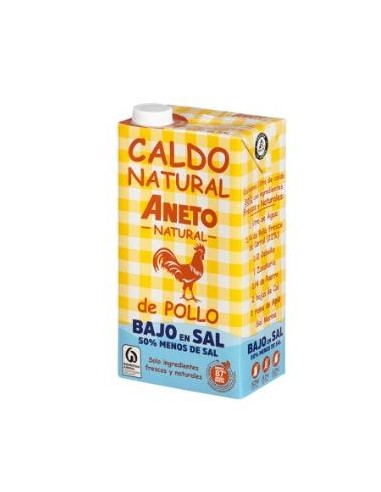 Caldo De Pollo Bajo En Sal 1L. de Aneto