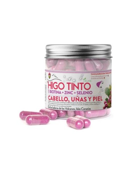 Higo Tinto Biotina + Zinc + Selenio 90Cap. de Tuno Canarias