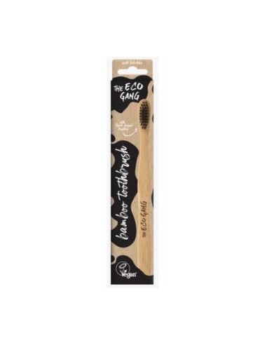 Cepillo De Dientes Adulto Medio Negro 1Ud de The Eco Gang