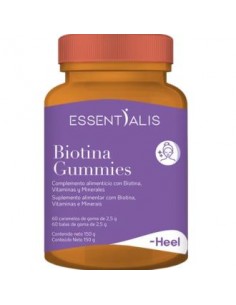 Essentialis Biotina Gummies 60 Caramelos De Goma de Heel