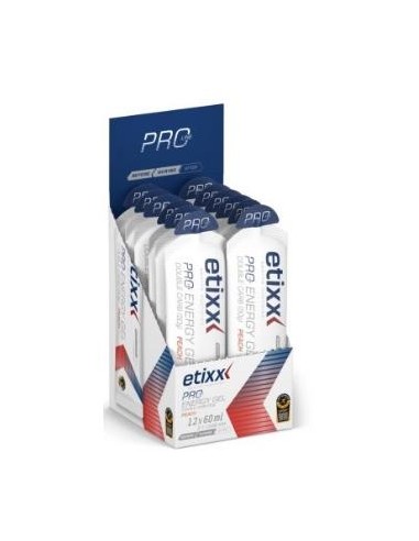 Etixx Double Carb Energy Melocoton Gel 12Udx60Ml. de Etixx