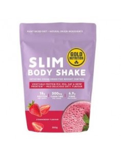 Slim Body Shake Fresa 300Gr. de Gold Nutrition