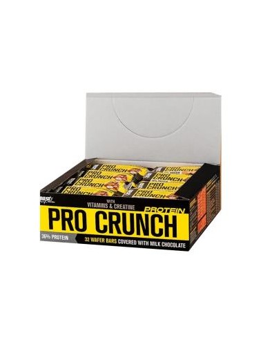 Pro Crunch Barrita Proteina 36% Avellana 32Udsx35 Gr de Best Protein