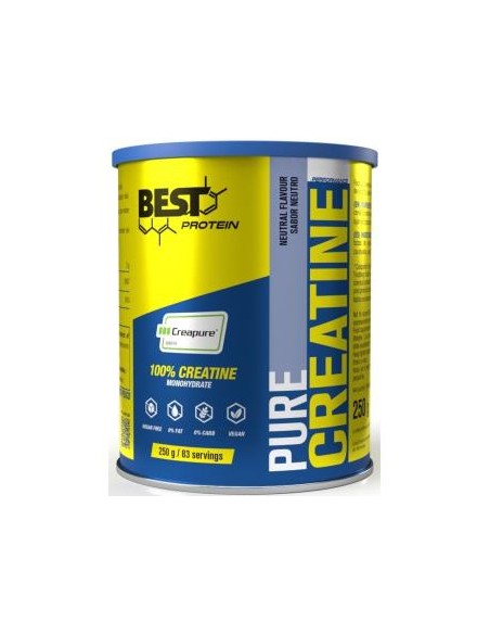 Creatina Creapure Pura Creatina Neutro 250 Gr de Best Protein