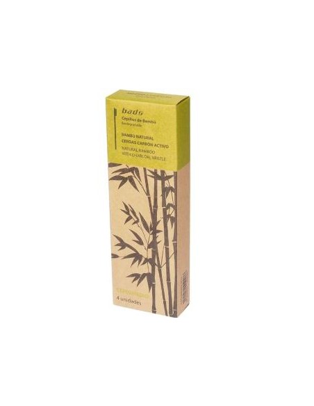 Cepillo Dental Bamboo Medio Pack 4Uds de Bads