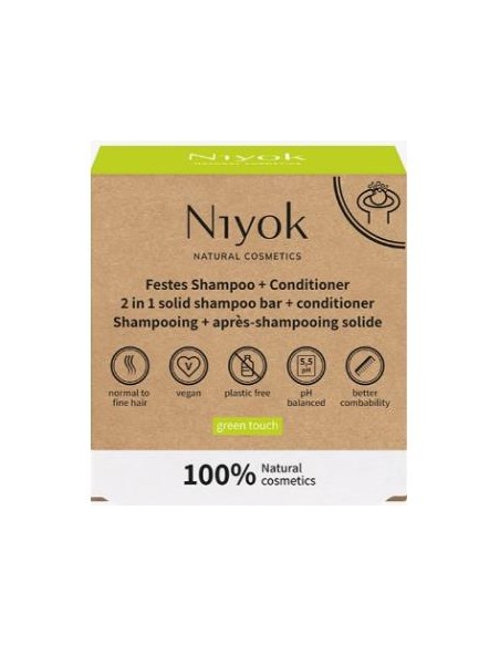 Champu + Acondicionador Solido Green Touch 80 Gr de Niyok