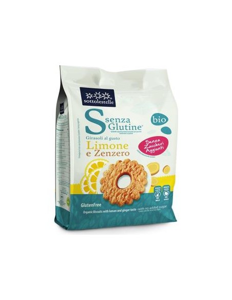 Galleta Limon Jengibre Sin Azucar 250 Gr Bio Sg de Sottolestelle