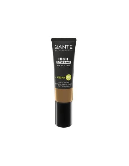 Maquillaje Fluido Alta Cobertura 08 Warm Chesnut 25 Ml de Sante Naturkosmetik