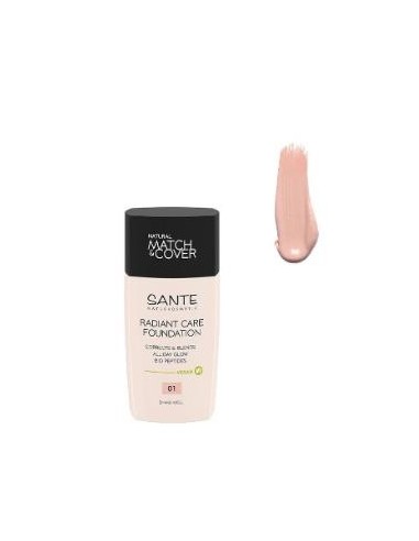 Maquillaje Fluido Radiant Care 01 Warm Ivory 30 Ml de Sante Naturkosmetik