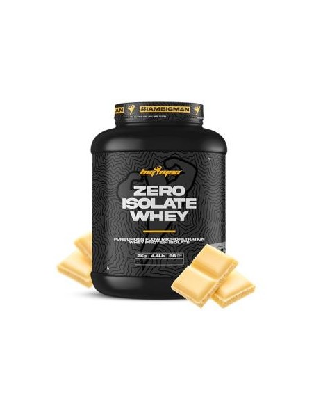 Zero Whey Protein Isolate 2Kg 4,4 Lbs Choco Blanco de Bigman