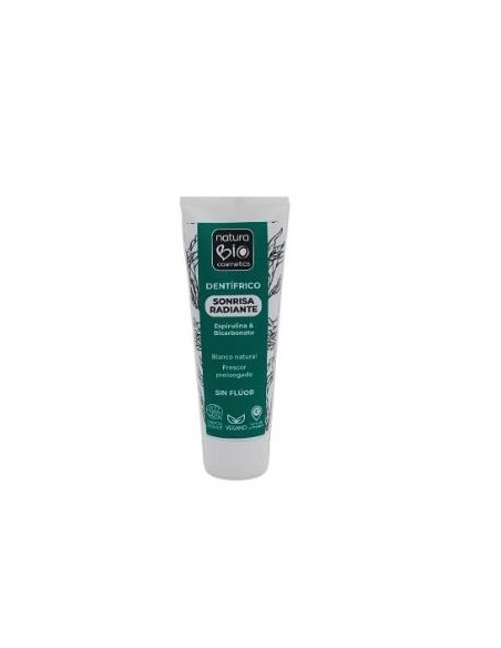 Dentifrico Sonrisa Radiante Espirulina-Bicarbonato 75 Ml de Naturabio Cosmetics