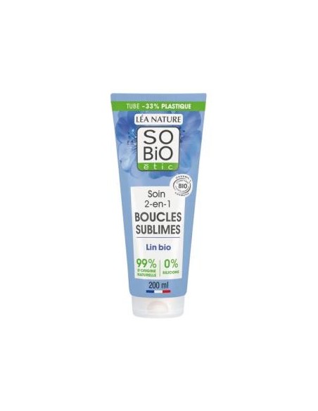Acondicionador 2 En1 Desenredante- Definidor Lino Bio 200 Ml de So´Bio Etic