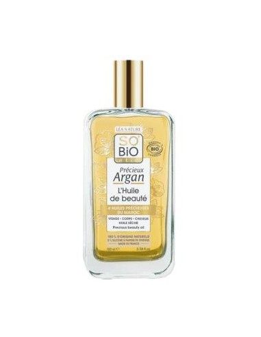 Aceite Seco Cara, Cuerpo, Cabello Argan 100 Ml de So´Bio Etic