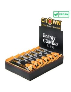 Energy Gum Bar  Naranja 12 X 30 G de Crown Sport Nutrition
