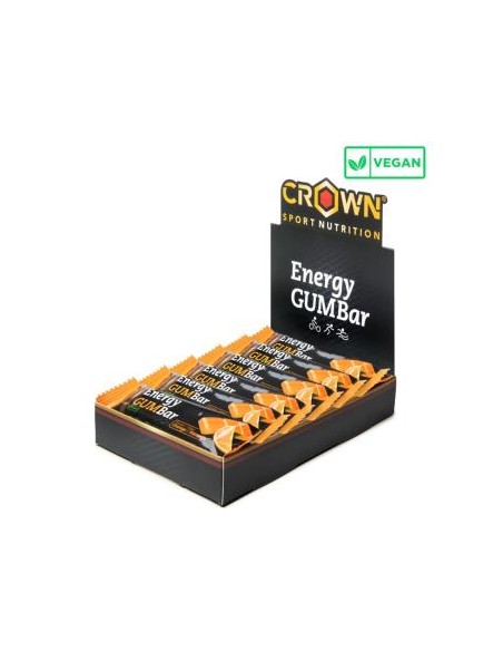 Energy Gum Bar  Naranja 12 X 30 G de Crown Sport Nutrition