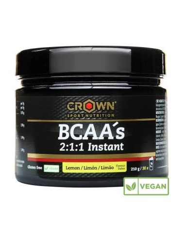 Bcaas Instant Limon 210 G (30 Porciones) de Crown Sport Nutrition