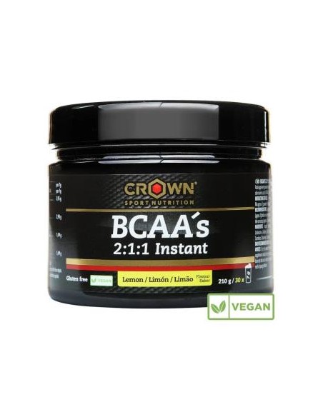 Bcaas Instant Limon 210 G (30 Porciones) de Crown Sport Nutrition